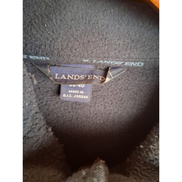 Lands End Mens size M/T 38-40 Gorpcore Outerwear Fleece Zip Jacket Grungecore - Picture 9 of 10